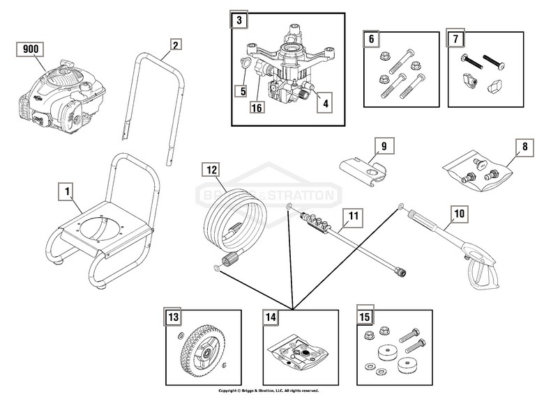 BRUTE power washer 020553-01 parts